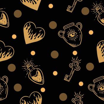 fondo de pantalla de objeto de círculo negro de patrones sin fisuras abstractos aleatorios con diseño negro. vector