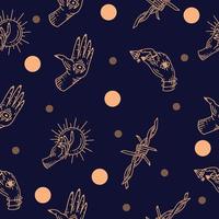 knife and christmas decoration seamless pattern random cream object wallpaper with design dark blue. vector