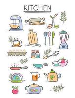 Ready for Print sticker Kitchen vector