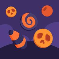 Set Candy Halloween Collection vector