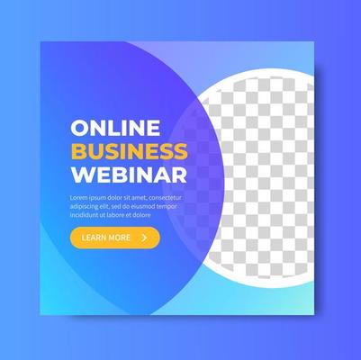 Online Business Webinar Social Media Post