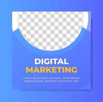 publicación de redes sociales de marketing digital vector