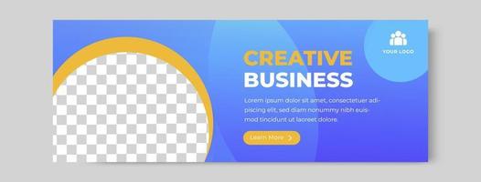 banner de empresa creativa vector