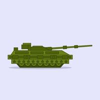 Vector illustration of modern battle tank for world war