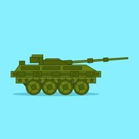 ilustración vectorial del tanque de batalla moderno para la guerra mundial vector