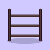 Vector illustration of premium shoe rack and sandals