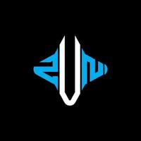 ZUN letter logo creative design with vector graphic