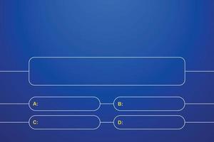 Question and answers template. Quiz game in tv. vector