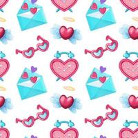 Pink seamless pattern for St Valentine Day vector