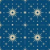 Christmas New Year seamless pattern with snowflakes. vector