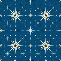 Christmas New Year seamless pattern with snowflakes. vector