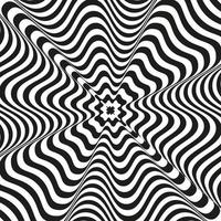 Retro groovy psychedelic wavy background vector