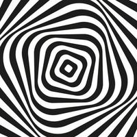 Abstract psychedelic background with optical illusion effect vector