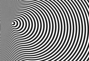 Psychedelic Background Funnel. Optical Tunnel Illusion vector