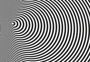 Psychedelic Background Funnel. Optical Tunnel Illusion vector