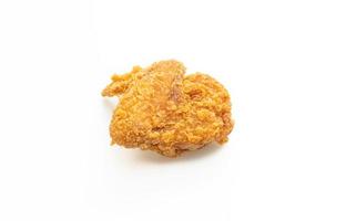 fried chicken on white background photo