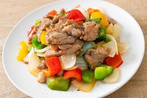 Stir Fried Pork with Black Pepper photo