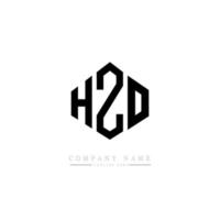 diseño de logotipo de letra hzo con forma de polígono. diseño de logotipo en forma de cubo y polígono hzo. hzo hexágono vector logo plantilla colores blanco y negro. monograma hzo, logotipo empresarial y inmobiliario.