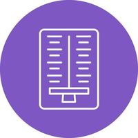 Comparison Line Circle Background Icon vector