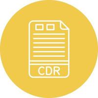 CDR Line Circle Background Icon vector