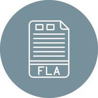 FLA Line Circle Background Icon vector