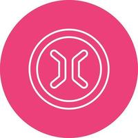 Narrow Bridge Line Circle Background Icon vector