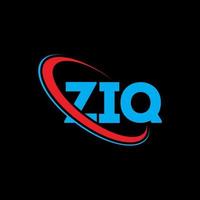 ZIQ logo. ZIQ letter. ZIQ letter logo design. Initials ZIQ logo linked with circle and uppercase monogram logo. ZIQ typography for technology, business and real estate brand. vector