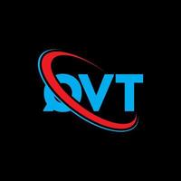 QVT logo. QVT letter. QVT letter logo design. Initials QVT logo linked with circle and uppercase monogram logo. QVT typography for technology, business and real estate brand. vector
