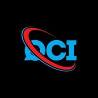 QCI logo. QCI letter. QCI letter logo design. Initials QCI logo linked with circle and uppercase monogram logo. QCI typography for technology, business and real estate brand. vector