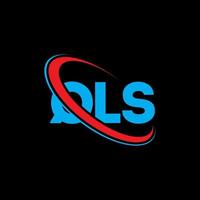 logotipo qls. letra qls. diseño del logotipo de la letra qls. logotipo de qls iniciales vinculado con círculo y logotipo de monograma en mayúsculas. tipografía qls para tecnología, negocios y marca inmobiliaria. vector