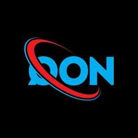 QON logo. QON letter. QON letter logo design. Initials QON logo linked with circle and uppercase monogram logo. QON typography for technology, business and real estate brand. vector
