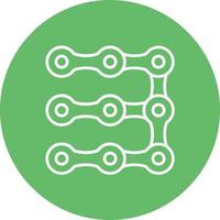 Cycle Chain Line Circle Background Icon vector