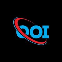 logotipo de ooo. ooo carta. diseño del logotipo de la letra ooi. logotipo de iniciales ooi vinculado con círculo y logotipo de monograma en mayúsculas. tipografía ooi para tecnología, negocios y marca inmobiliaria. vector