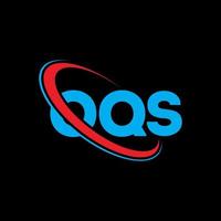 OQS logo. OQS letter. OQS letter logo design. Initials OQS logo linked with circle and uppercase monogram logo. OQS typography for technology, business and real estate brand. vector