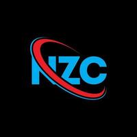 logotipo de nzc. letra nzc. diseño del logotipo de la letra nzc. logotipo de iniciales nzc vinculado con círculo y logotipo de monograma en mayúsculas. tipografía nzc para tecnología, negocios y marca inmobiliaria. vector