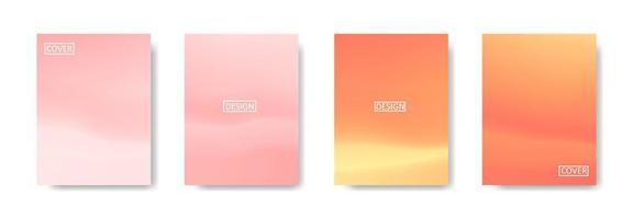 Set of abstract background with beautiful gradation color, colorful background for poster flyer banner backdrop.vertical banner.cool fluid background vector illustration