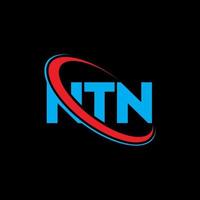 NTN logo. NTN letter. NTN letter logo design. Initials NTN logo linked with circle and uppercase monogram logo. NTN typography for technology, business and real estate brand. vector