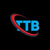 logotipo de tb. carta ttb. diseño del logotipo de la letra ttb. logotipo de iniciales ttb vinculado con círculo y logotipo de monograma en mayúsculas. tipografía ttb para tecnología, negocios y marca inmobiliaria. vector