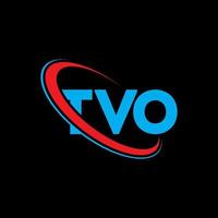 TVO logo. TVO letter. TVO letter logo design. Initials TVO logo linked with circle and uppercase monogram logo. TVO typography for technology, business and real estate brand. vector