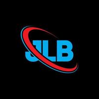 JLB logo. JLB letter. JLB letter logo design. Initials JLB logo linked with circle and uppercase monogram logo. JLB typography for technology, business and real estate brand. vector