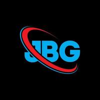 JBG logo. JBG letter. JBG letter logo design. Initials JBG logo linked with circle and uppercase monogram logo. JBG typography for technology, business and real estate brand. vector