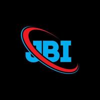 JBI logo. JBI letter. JBI letter logo design. Initials JBI logo linked with circle and uppercase monogram logo. JBI typography for technology, business and real estate brand. vector