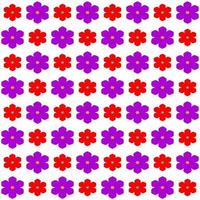 Seamless abstract simple floral pattern. Violet and red color on white background. Paper, cloth, fabric, cloth, dress, napkin, cover, bed, printing, or wrap. vector