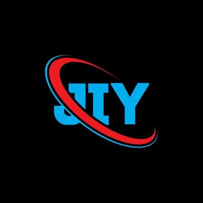 JIY logo. JIY letter. JIY letter logo design. Initials JIY logo linked with circle and uppercase monogram logo. JIY typography for technology, business and real estate brand.