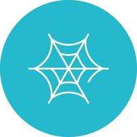 Spider Web Line Circle Background Icon vector