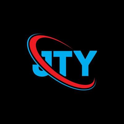 JTY logo. JTY letter. JTY letter logo design. Initials JTY logo linked with circle and uppercase monogram logo. JTY typography for technology, business and real estate brand.