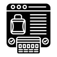 Payorder Glyph Icon vector