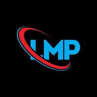 logotipo de mp. letra mp. diseño del logotipo de la letra lmp. logotipo de iniciales lmp vinculado con círculo y logotipo de monograma en mayúsculas. Tipografía lmp para tecnología, negocios y marca inmobiliaria. vector