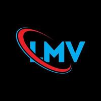 LMV logo. LMV letter. LMV letter logo design. Initials LMV logo linked with circle and uppercase monogram logo. LMV typography for technology, business and real estate brand. vector