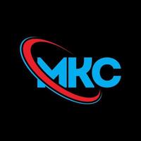 MKC logo. MKC letter. MKC letter logo design. Initials MKC logo linked with circle and uppercase monogram logo. MKC typography for technology, business and real estate brand. vector